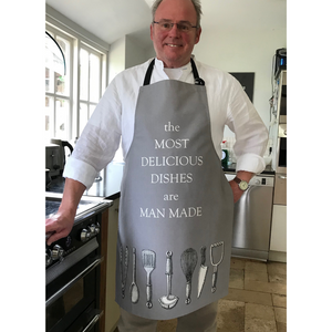 Cooks Apron 'Delicious Dishes' for men