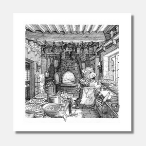 Signed Print 'Baking Day'