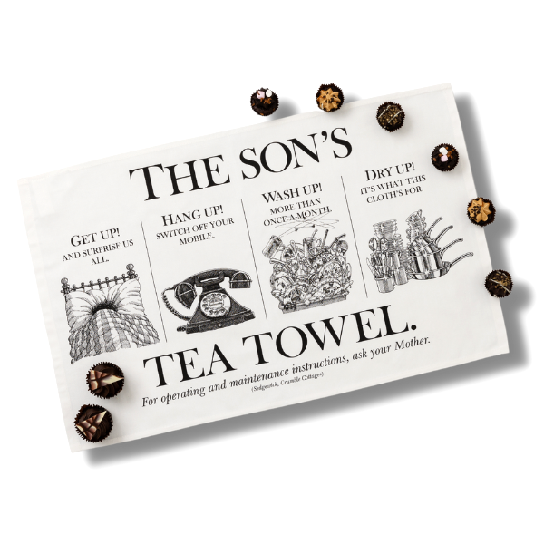 Cotton 'Son's' Tea Towel